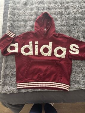 adidas Premium Hoodie with Cream Logo
